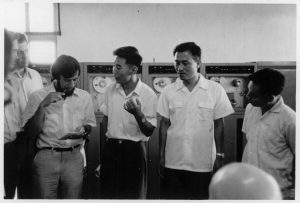 Severo Ornstein with experts at the Peking Institute of Computing Technology, 1972