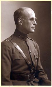 Col. Fred T. Murphy in army uniform, c. 1917, Becker Library Archives.